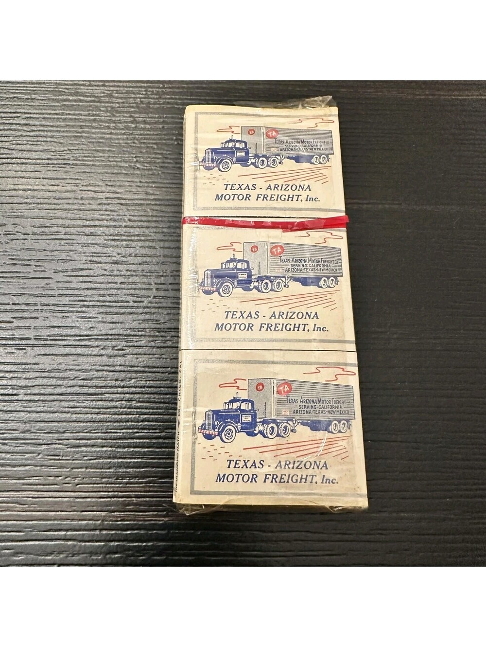 Vintage T-A Texas Arizona Motor Freight Matchbooks In Original Wrapper 6pk New